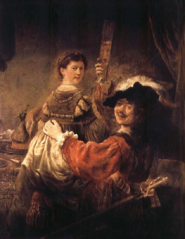 REMBRANDT Harmenszoon van Rijn Self-Portrait with Saskia